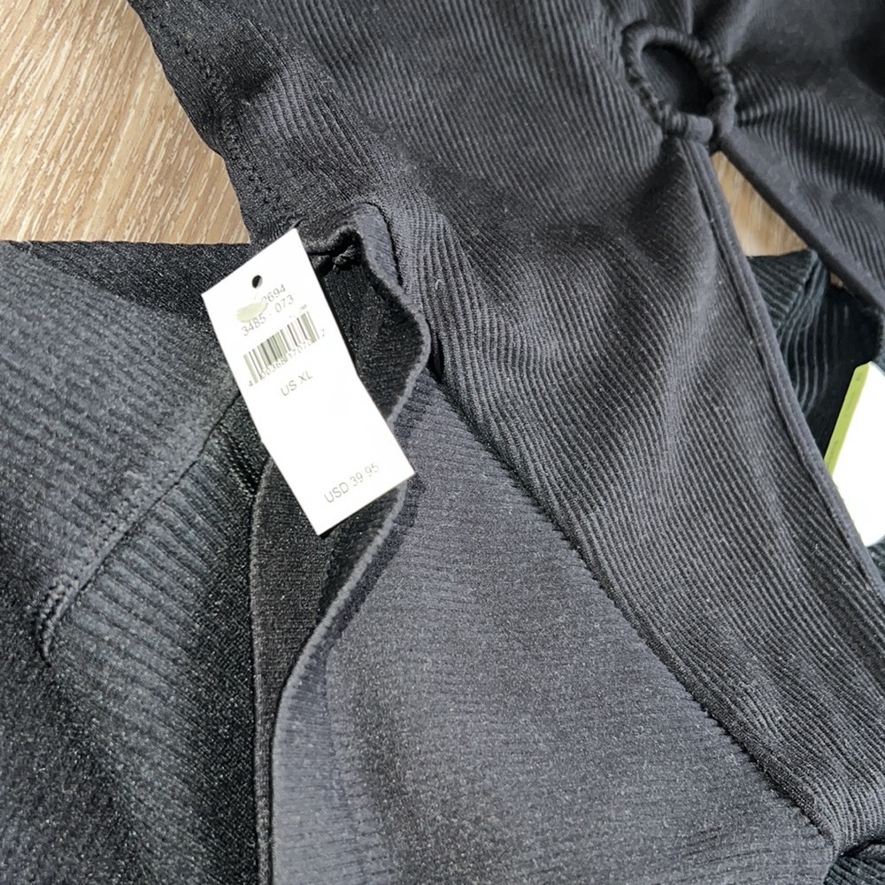 Aerie black ribbed matching set - Picture 4 of 6